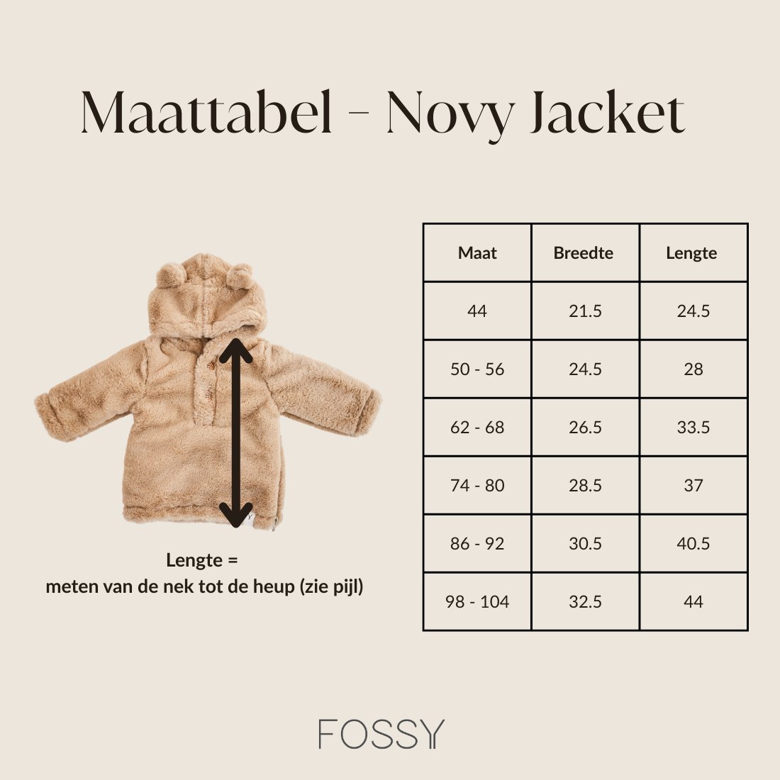 Baby Jas Novy Fluffy - Bruin