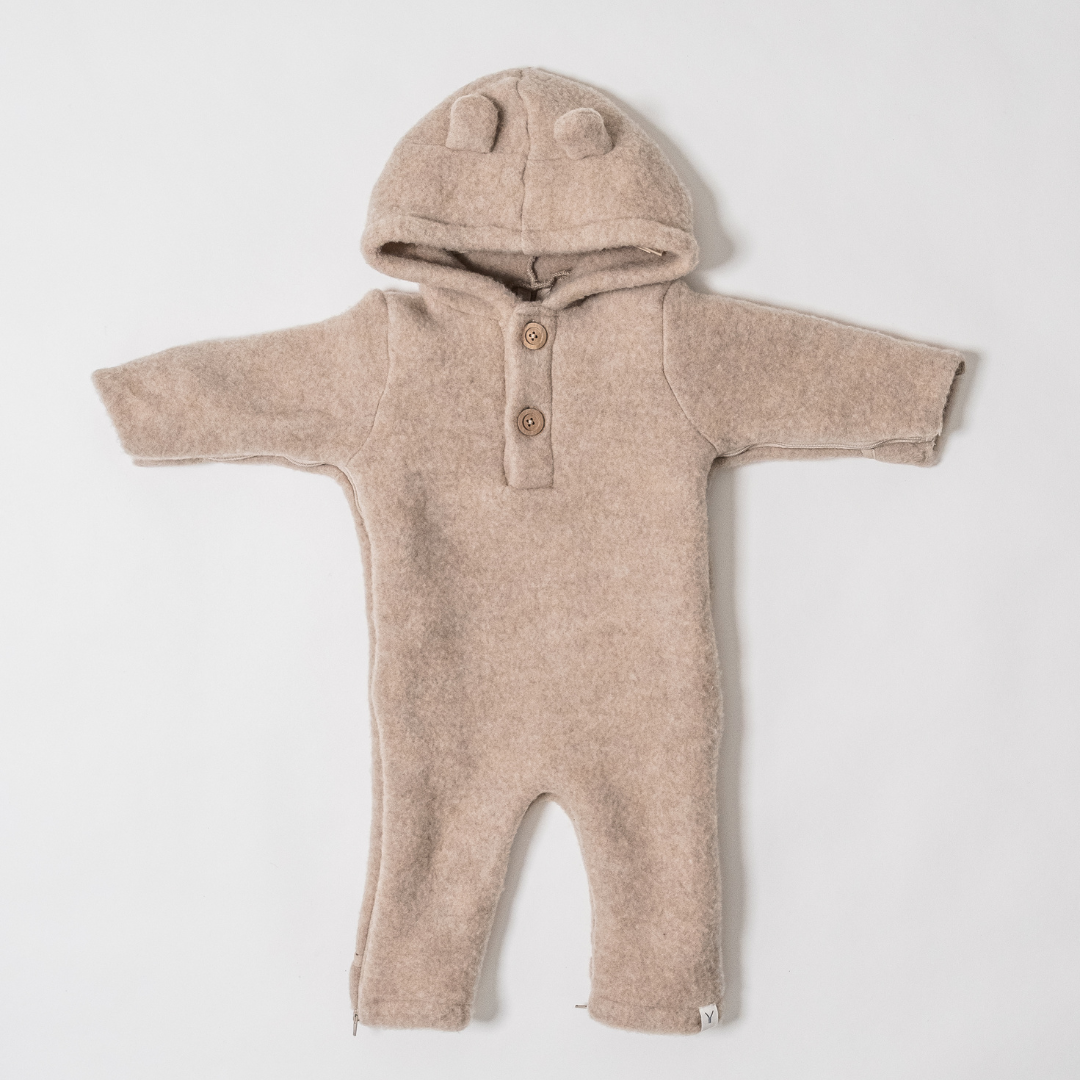 Baby Onesie Leny Wool - Beige