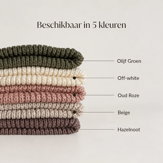Cadeauset muts & sjaal - hazelnoot