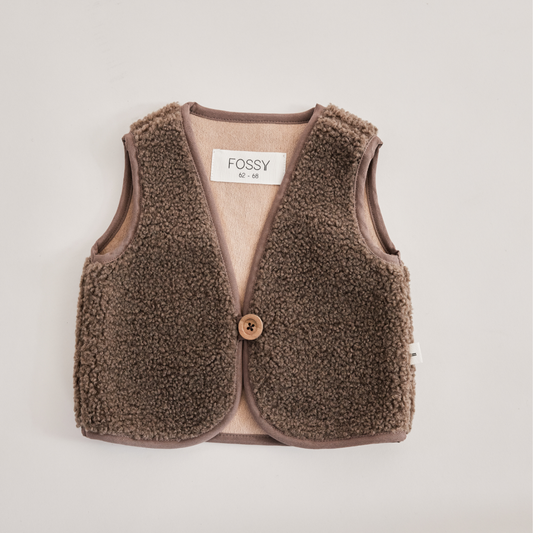 Bodywarmer Bobby Teddy - Donker Bruin
