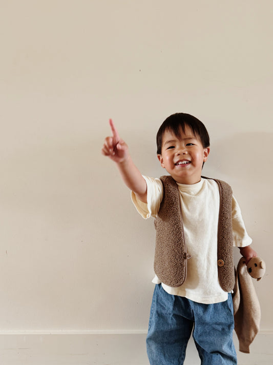 Bodywarmer Bobby Teddy - Donker Bruin