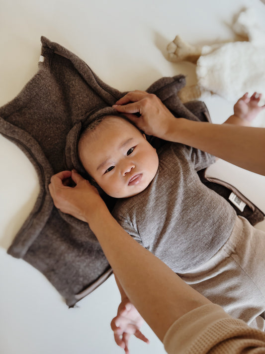 Baby Jasje Novy Wool - Donker Bruin