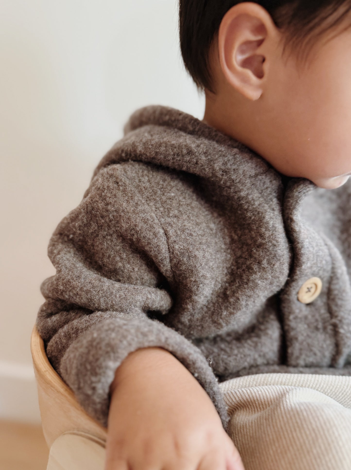 Baby Jasje Novy Wool - Donker Bruin