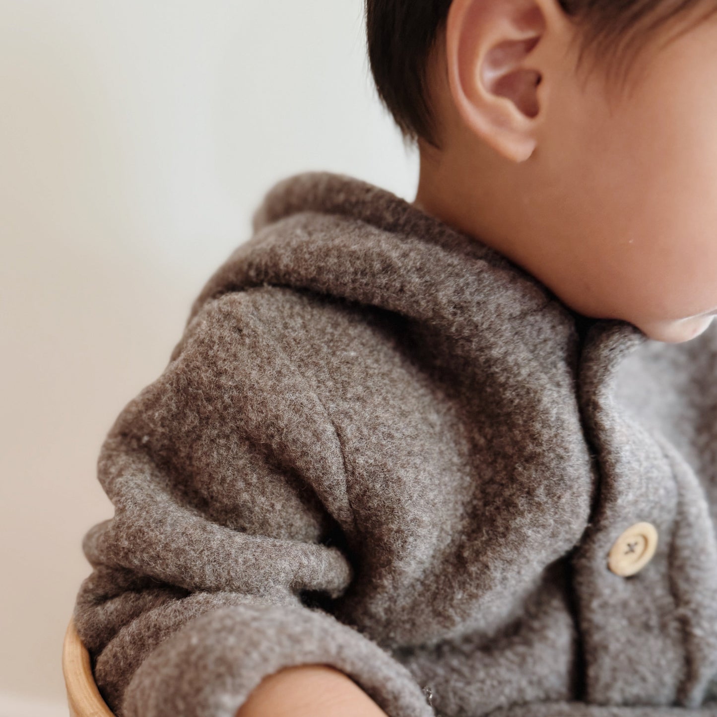 Baby Jasje Novy Wool - Donker Bruin