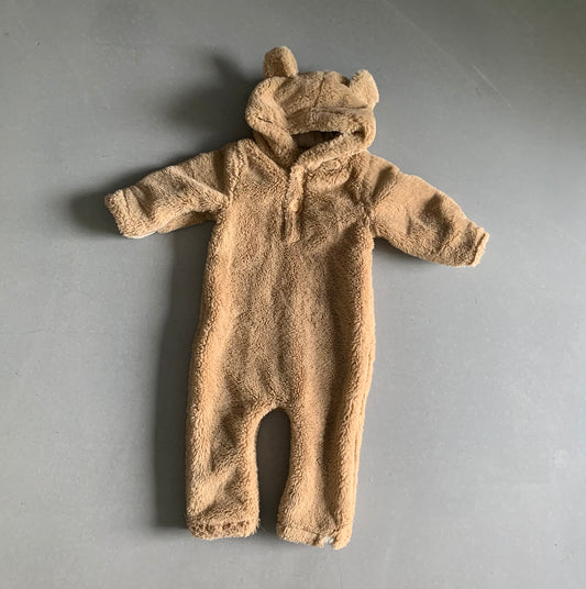 2e kans Onesie Fluffy Bruin - 74/80