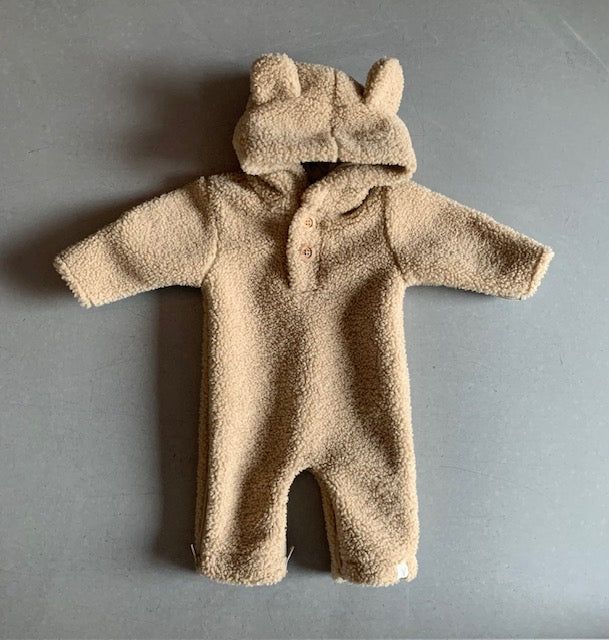 2e kans Onesie Teddy Beige - 50/56