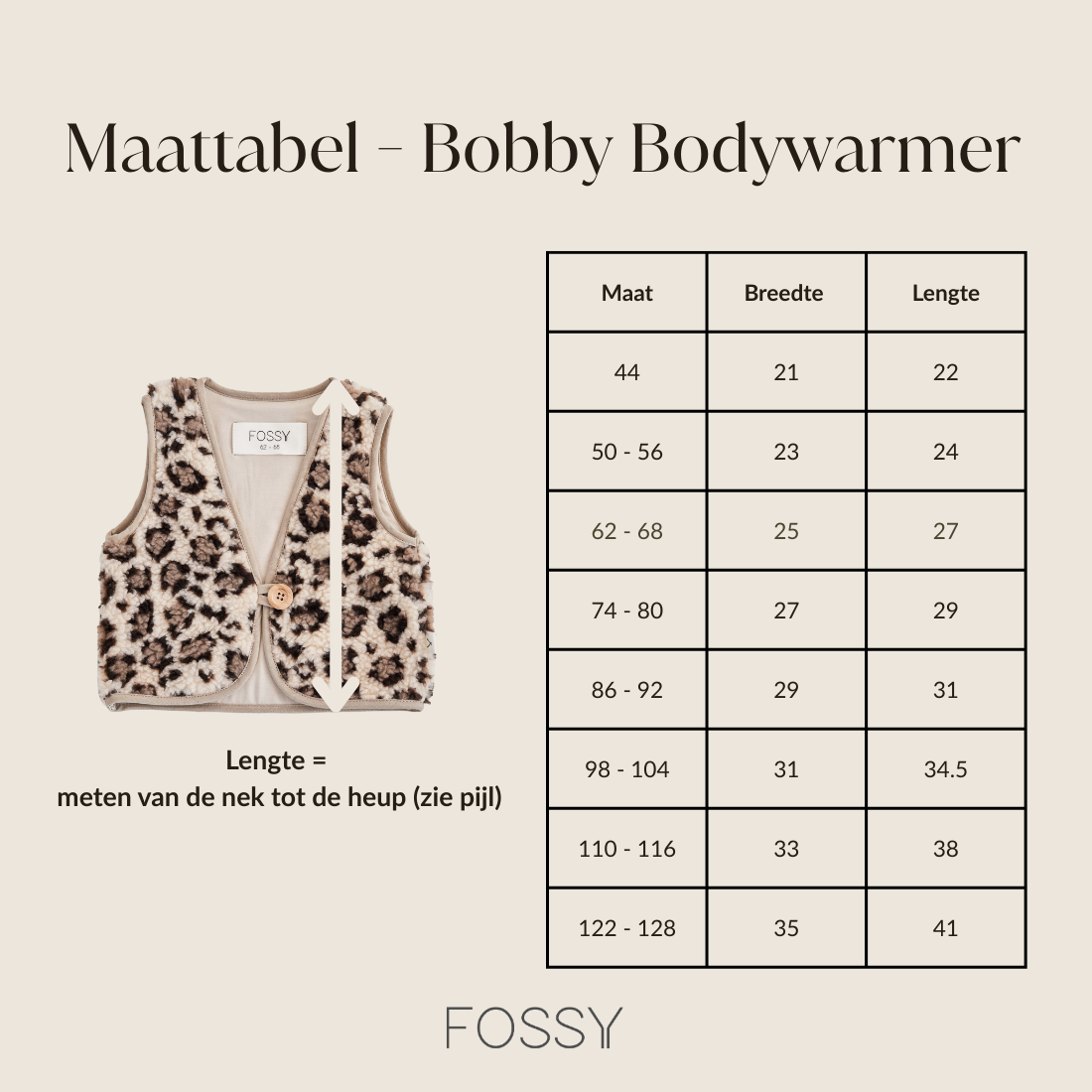 BodywarmerBobby Teddy - Panter
