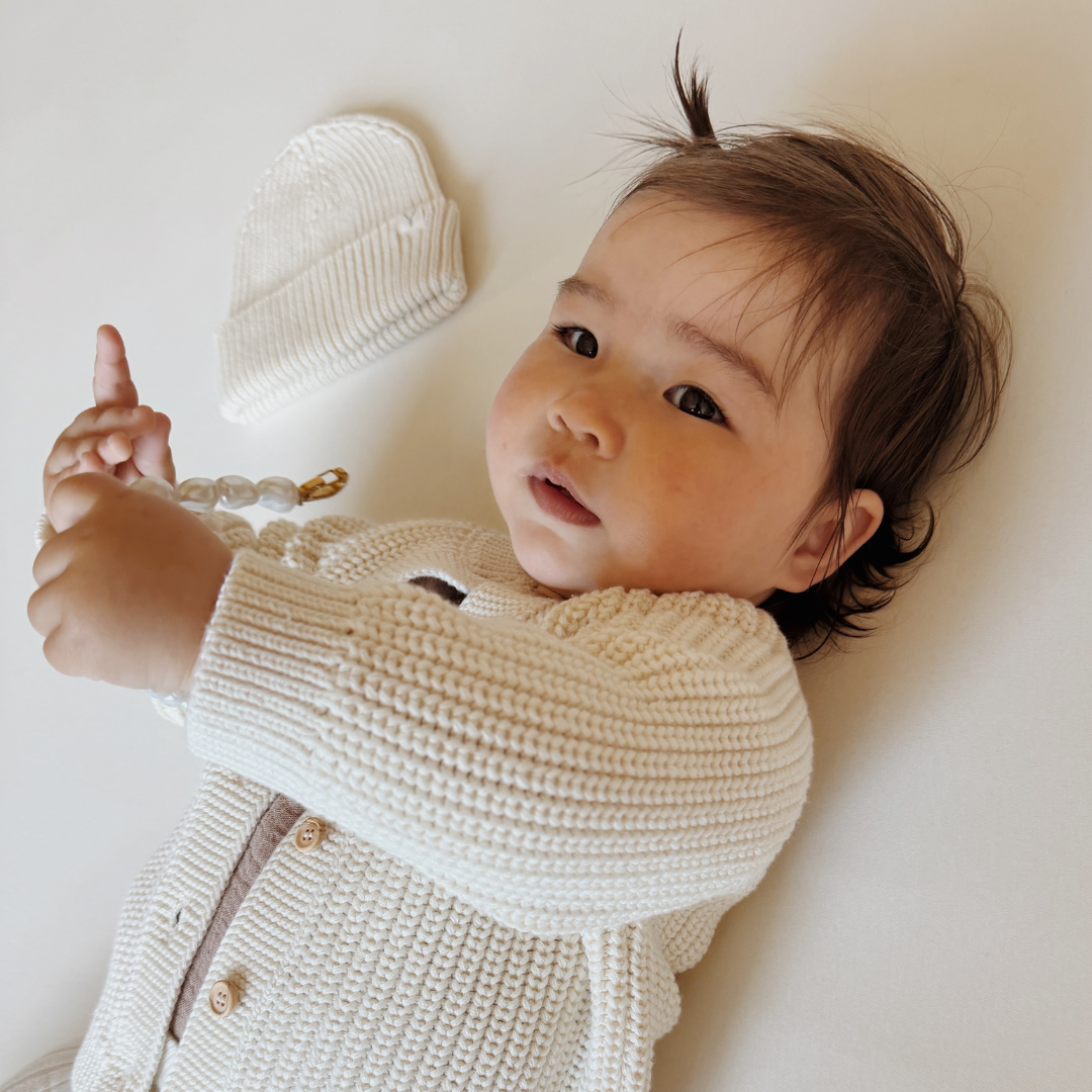 Vestje Lumy Bio Katoen - Off-white