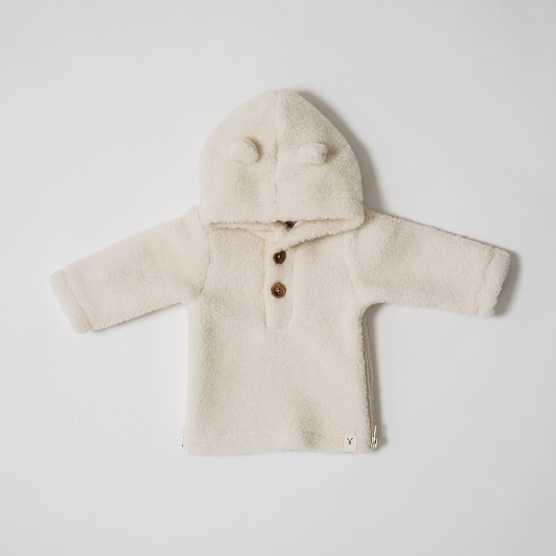 Baby Najaarsjas Novy Merino Wool - Cotton - Off-white