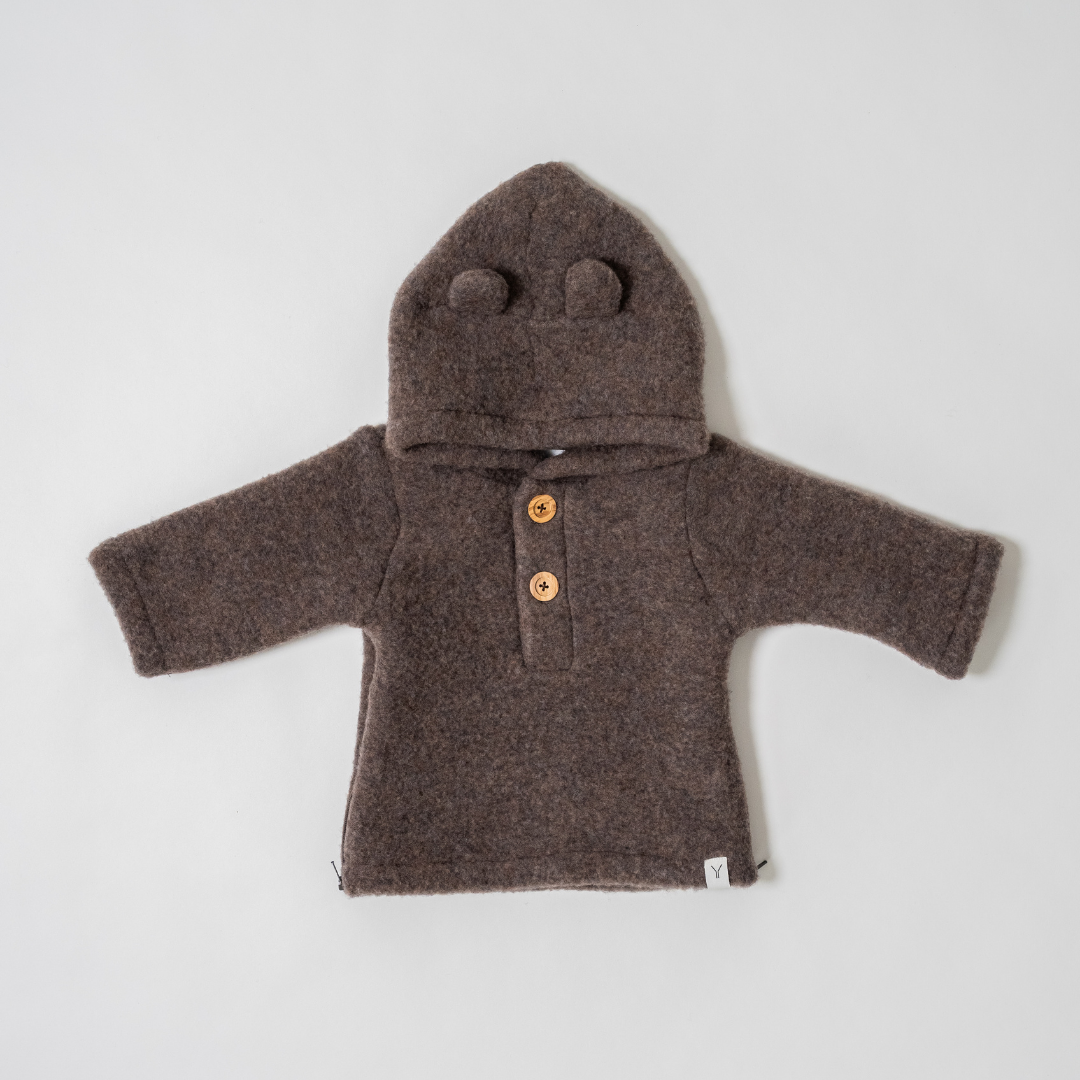Baby Jasje Novy Wool - Donker Bruin
