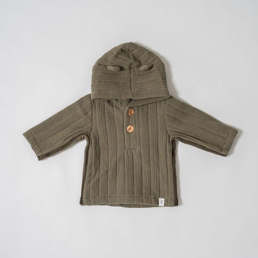 Baby Jas Novy Bio Katoen - Olijf Groen