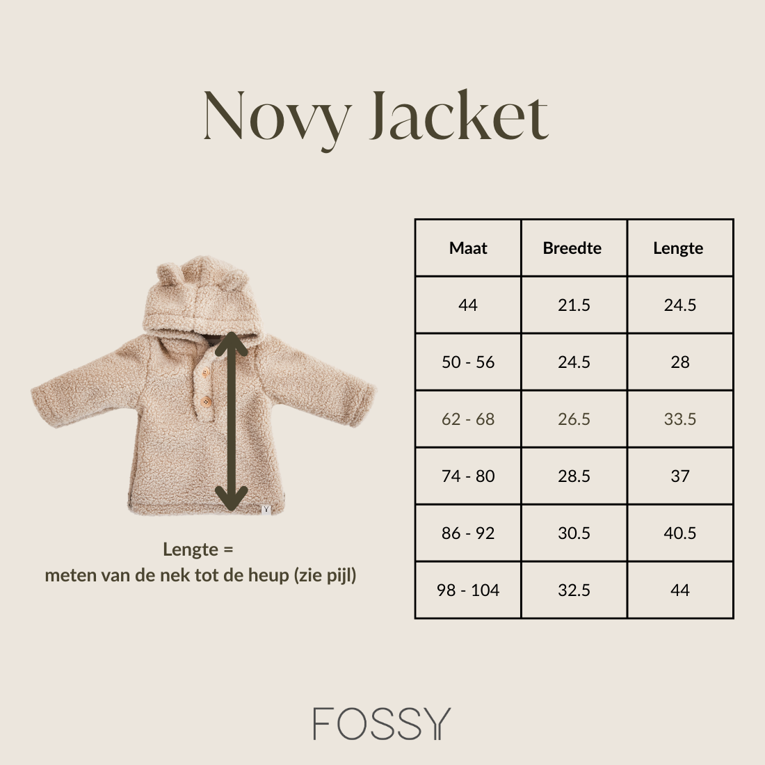 Baby Jasje Novy Wool - Donker Bruin