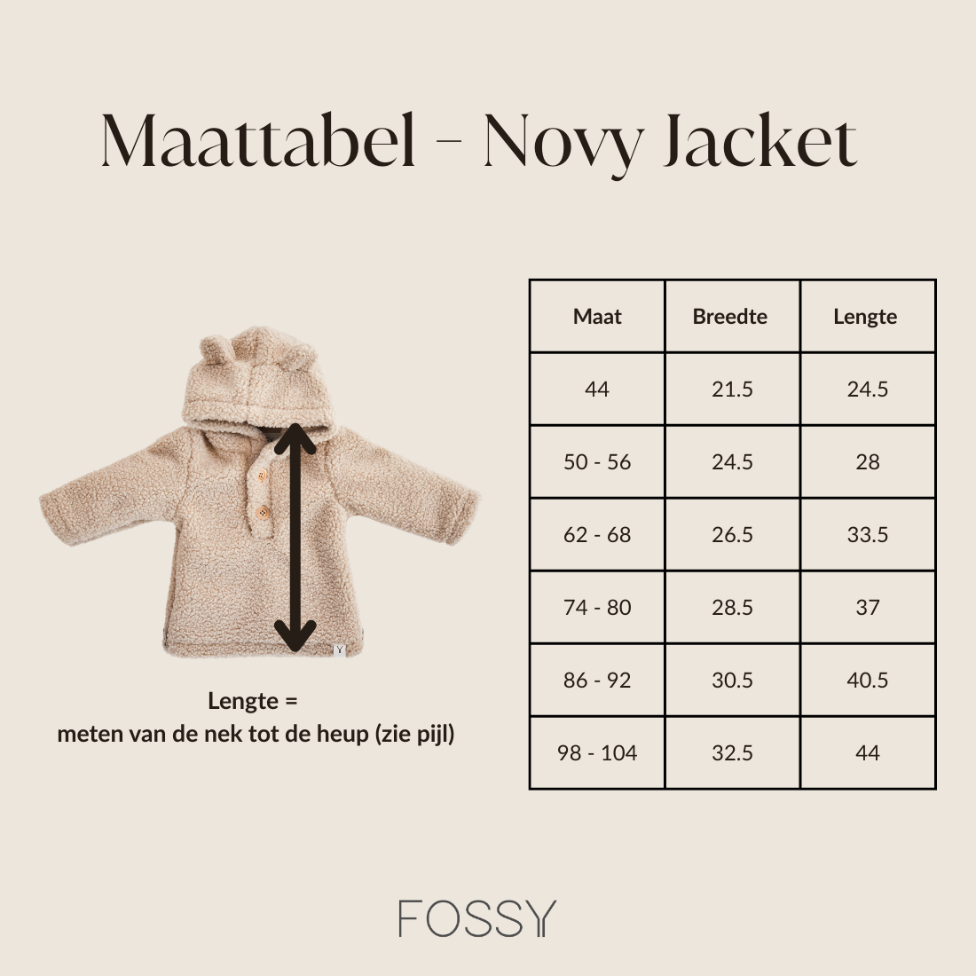 Baby Jas Novy Teddy - Beige