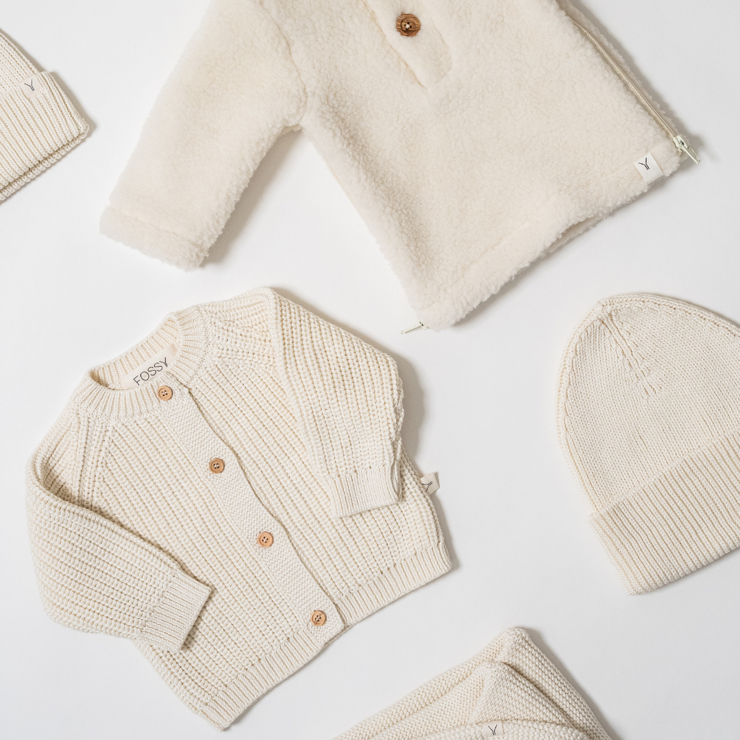 Baby Najaarsjas Novy Merino Wool - Cotton - Off-white