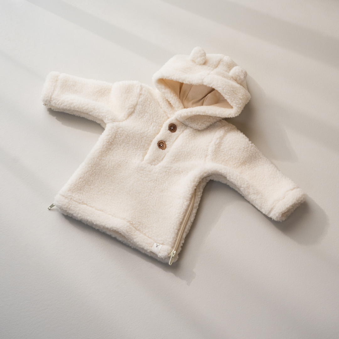 Baby Najaarsjas Novy Merino Wool - Cotton - Off-white