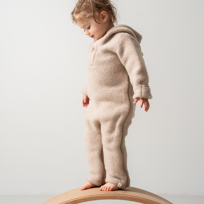 Baby Onesie Leny Wool - Beige