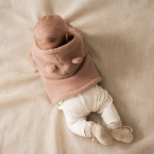 Baby Jasje Novy Wool - Oud Roze