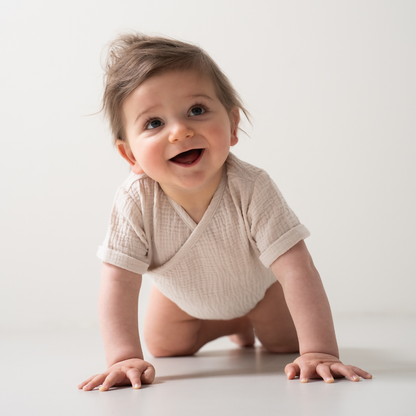 Baby (Meegroei) Romperpakje Bio Katoen - Beige