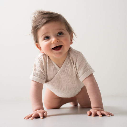 Baby (Meegroei) Romperpakje Bio Katoen - Beige