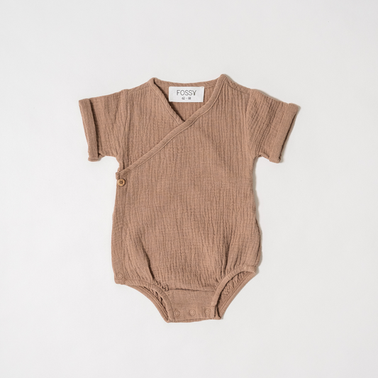 Baby (Meegroei) Romperpakje Bio Katoen - Oud Roze
