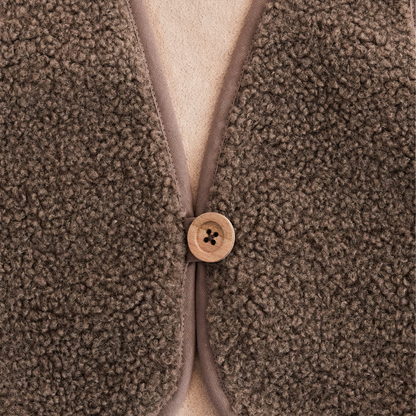 Bodywarmer Bobby Teddy - Donker Bruin