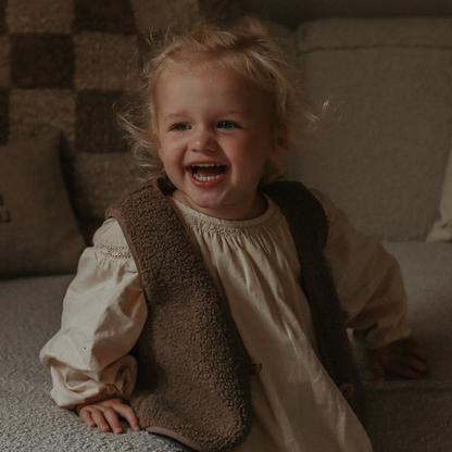 Bodywarmer Bobby Teddy - Donker Bruin