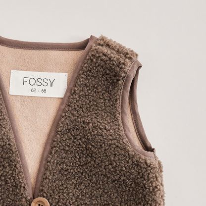 Bodywarmer Bobby Teddy - Donker Bruin