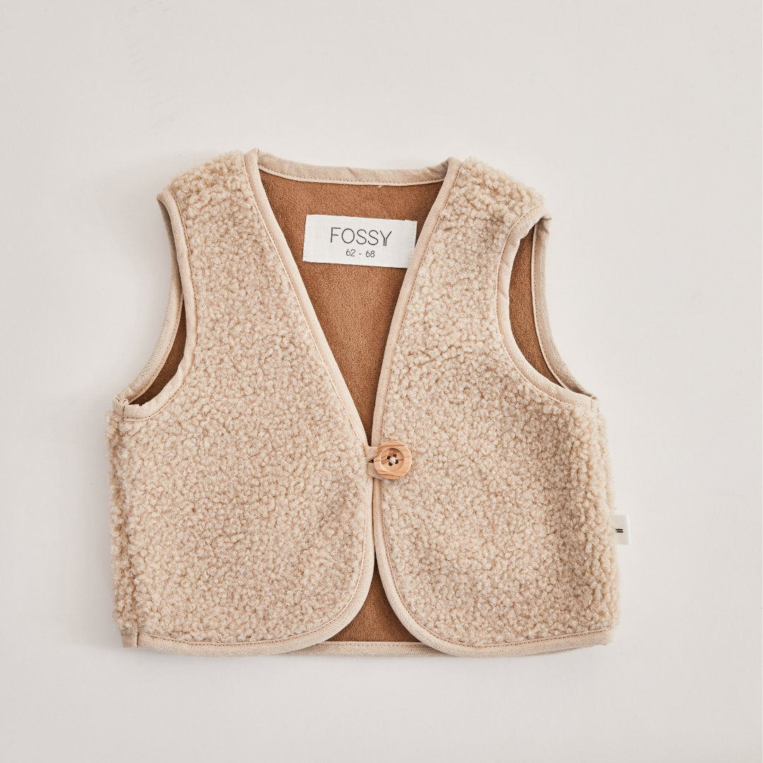 Gilet Bobby Teddy - Beige