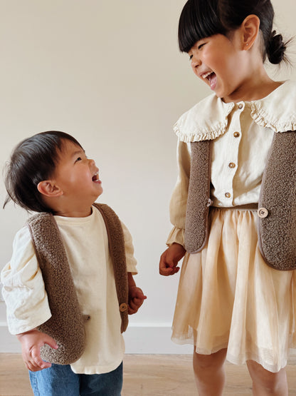 Bodywarmer Bobby Teddy - Donker Bruin