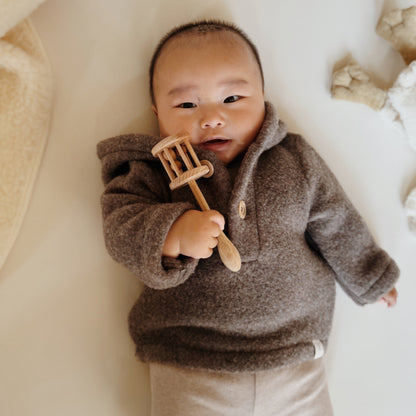 Baby Jasje Novy Wool - Donker Bruin