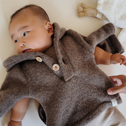 Baby Jasje Novy Wool - Donker Bruin