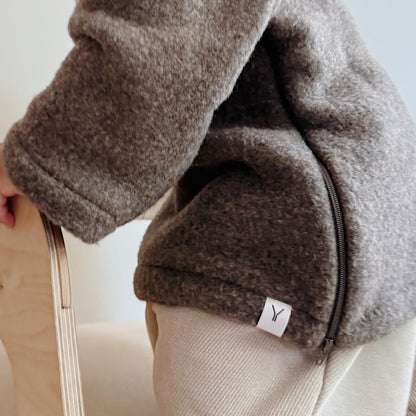 Baby Jasje Novy Wool - Donker Bruin