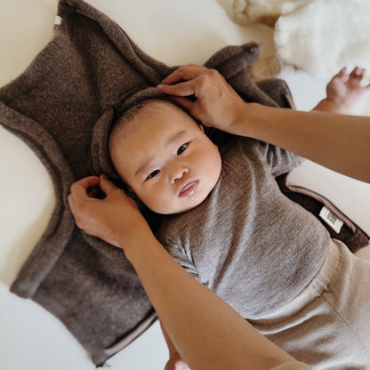 Baby Jasje Novy Wool - Donker Bruin