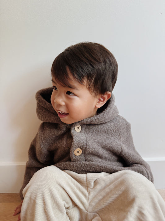 Baby Jasje Novy Wool - Donker Bruin