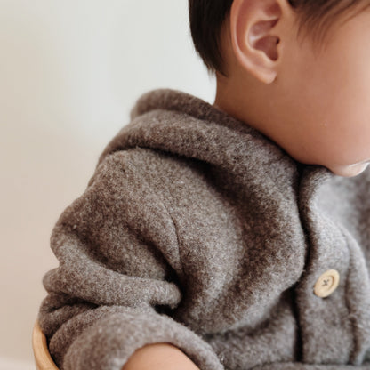 Baby Jasje Novy Wool - Donker Bruin