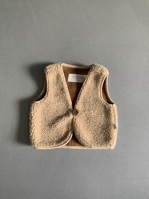 2e kans Bodywarmer Teddy Beige 62/68