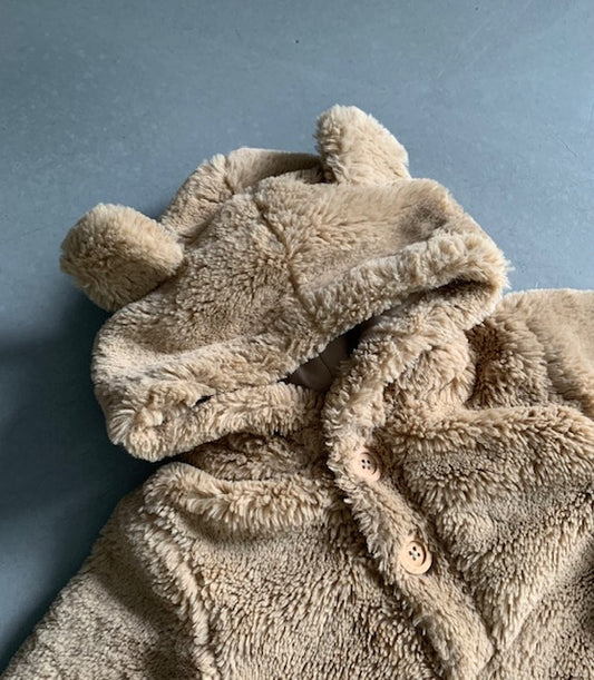 2e kans Onesie Fluffy Bruin - 74/80